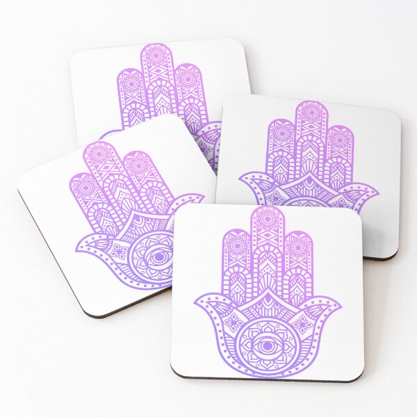 Item preview, Protection and good fortune: Hand of Fatima or Hamsa deep pink tones designed and sold by marco2r.