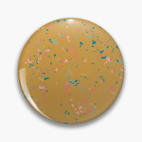 Item preview, Tiny terrazzo - green and pink on gold background designed and sold by LucyFaulke.