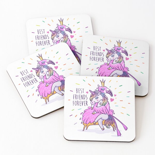 Item preview, unicorn and flamingo best friends forever, Funny Unicorn arting rainbow designed and sold by ElegantCherry.
