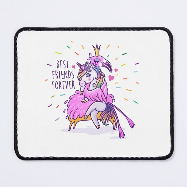 Item preview, unicorn and flamingo best friends forever, Funny Unicorn arting rainbow designed and sold by ElegantCherry.
