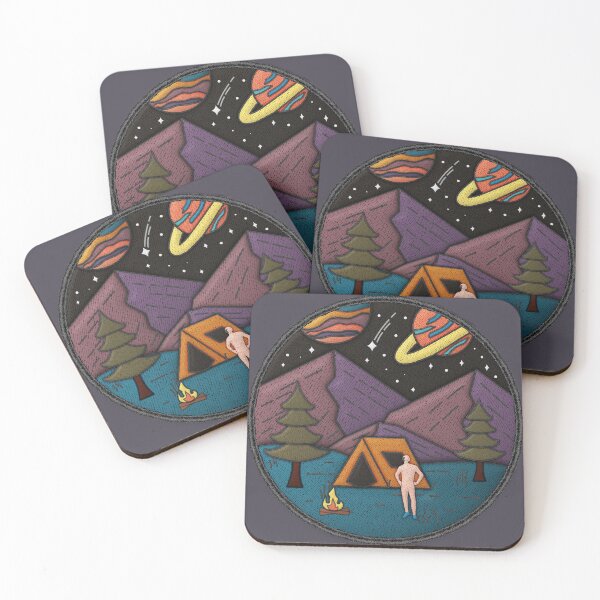 Item preview, Midlife Marv Out Existential Camping Merit Badge designed and sold by jephwho.