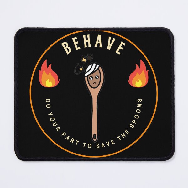 Item preview, Behave - Save the Spoons designed and sold by LeatherLeisure.