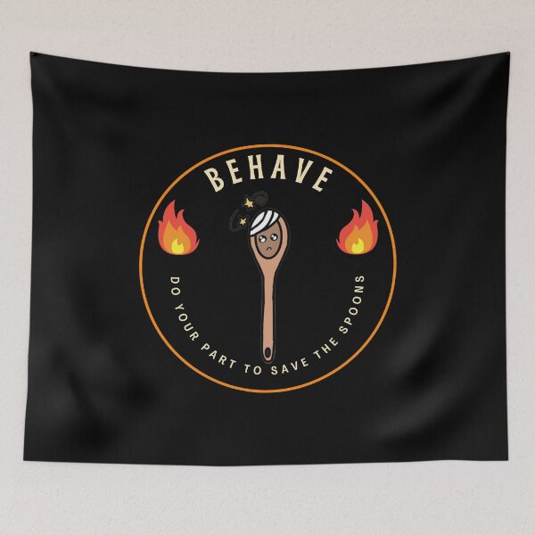 Item preview, Behave - Save the Spoons designed and sold by LeatherLeisure.