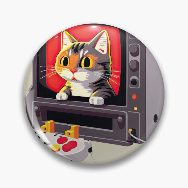 Item preview, Cat inside retro gaming TV designed and sold by TeePulseMania.