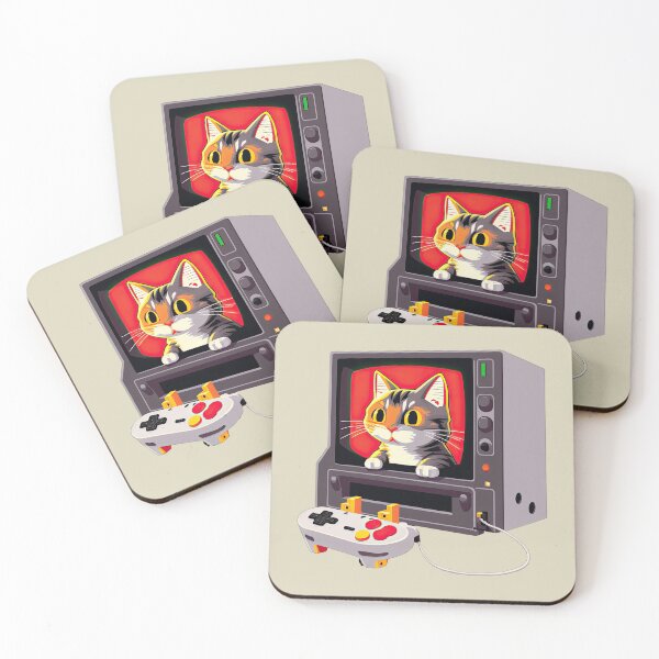 Item preview, Cat inside retro gaming TV designed and sold by TeePulseMania.