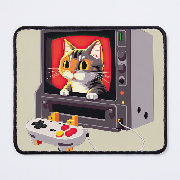 Item preview, Cat inside retro gaming TV designed and sold by TeePulseMania.
