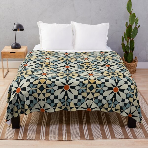 Item preview, Exquisite Psychedelic 1970s Tiled Pattern designed and sold by Fine Prints.