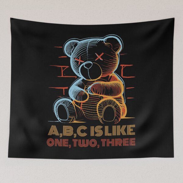 Item preview, A,B,C IS LIKE ONE, TWO, THREE - BLACK designed and sold by ZoomTaDesign.