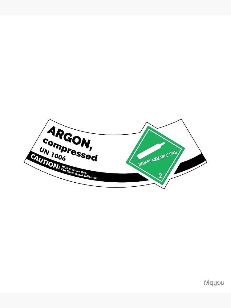 OSHA Danger Safety Sign: Argon