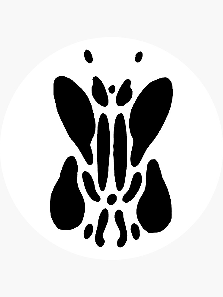 “Alan Moore Watchmen Rorschach” Sticker by survivorcam | Redbubble