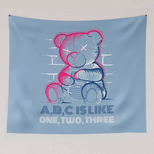 Item preview, A,B,C IS LIKE ONE, TWO, THREE - BLUE designed and sold by ZoomTaDesign.
