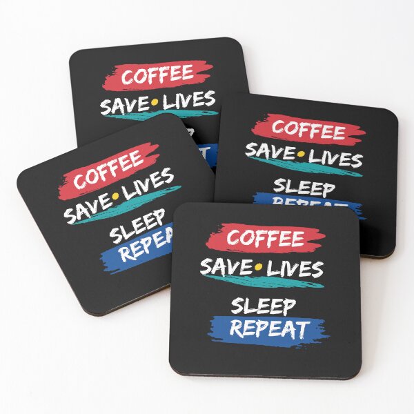 Item preview, "Coffee, Save Lives, Sleep, Repeat: The Daily Grind  for healthcare workers" designed and sold by SunnyDayPrints.