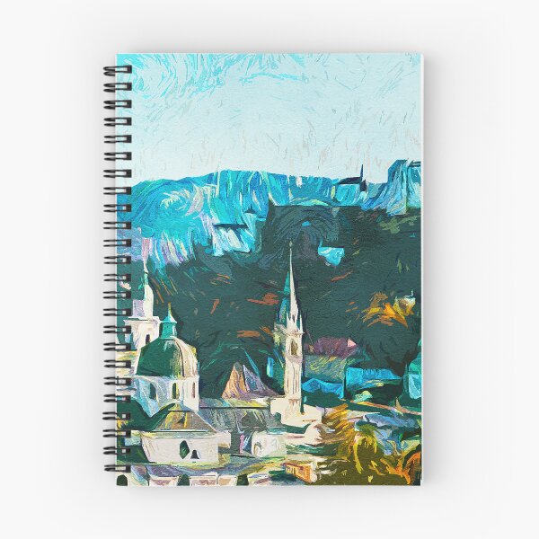 Item preview, Salzburgo - Austria pintura de paisaje Acuarela única designed and sold by CleverClings.
