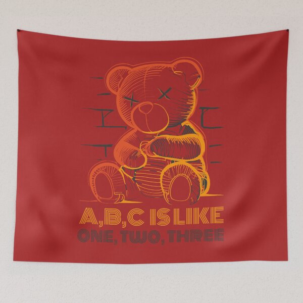 Item preview, A,B,C IS LIKE ONE, TWO, THREE - RED designed and sold by ZoomTaDesign.