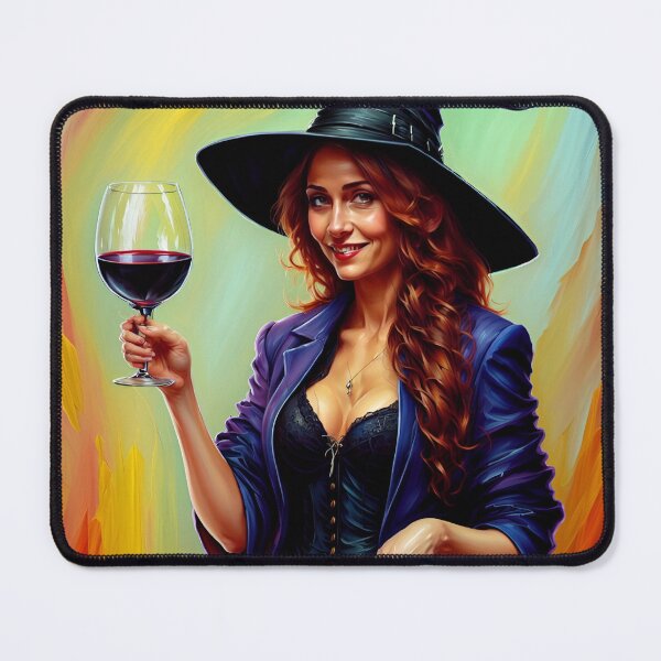 Item preview, Sexy Witch Drinking Red Wine - Halloween Gothic Party designed and sold by zptees.