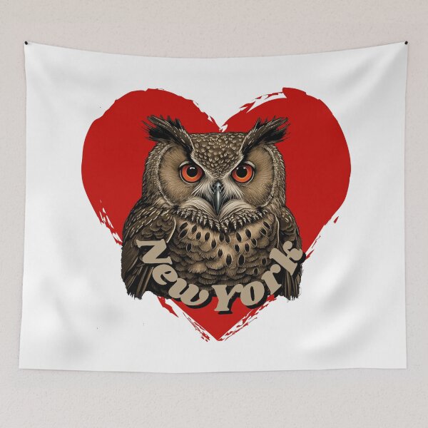 Item preview, Flaco the owl loves New York designed and sold by locustgirl.