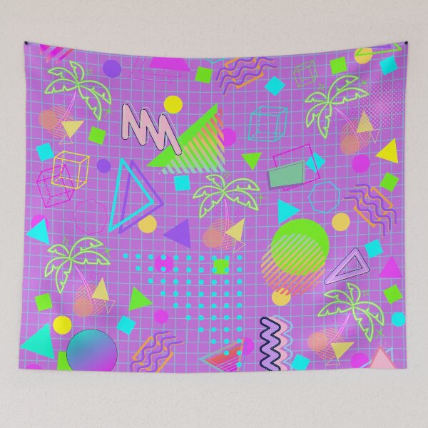 Item preview, Chaotic Memphis Style designed and sold by TotallyRetroArt.