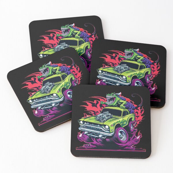 Item preview, Monster Hot Rod Rat Race Street Racer Retro Design designed and sold by Coder-T.