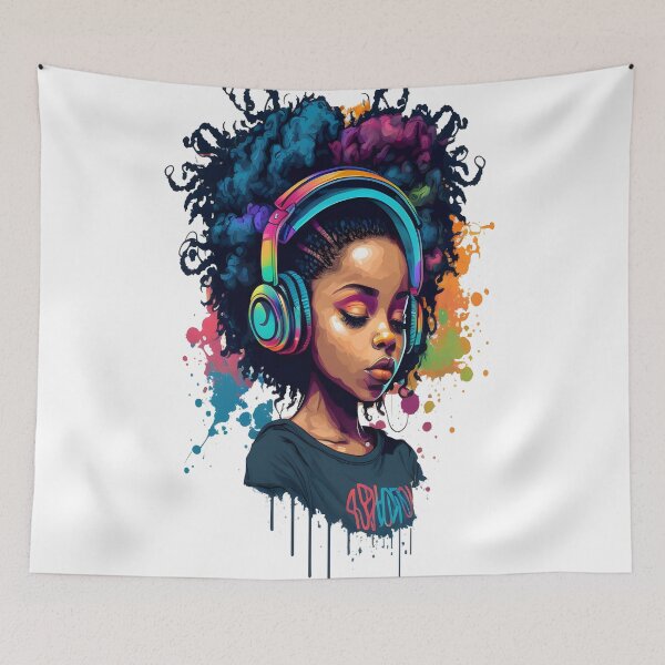 Item preview, Black Girl t-shirt designed and sold by mohamedsghiri.