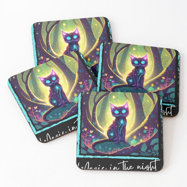 Item preview, Glowing Black Kitty (Magic in the Night) designed and sold by Glow-World.