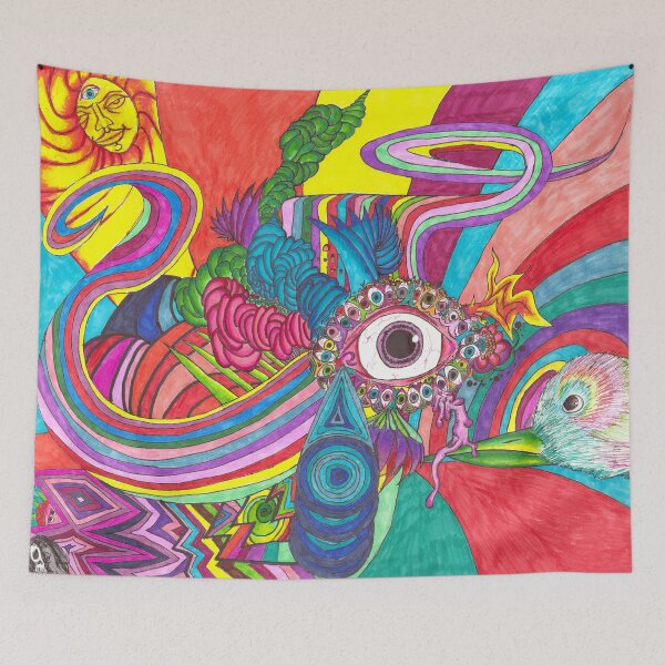 Item preview, psychedelic eye designed and sold by Artbyamick.