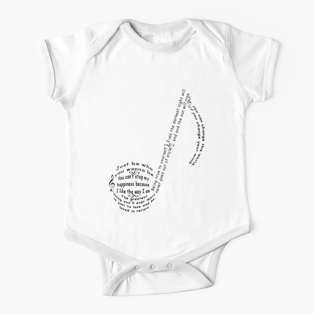 Musical T-Shirt Sayings Quotes Famous Musical Sol Key Music Baby One-Piece  for Sale by TopTeeShop
