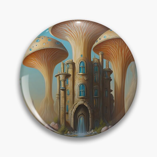 Item preview, El paisaje de fantasía del Castillo Champiñón designed and sold by BmoreCreative.