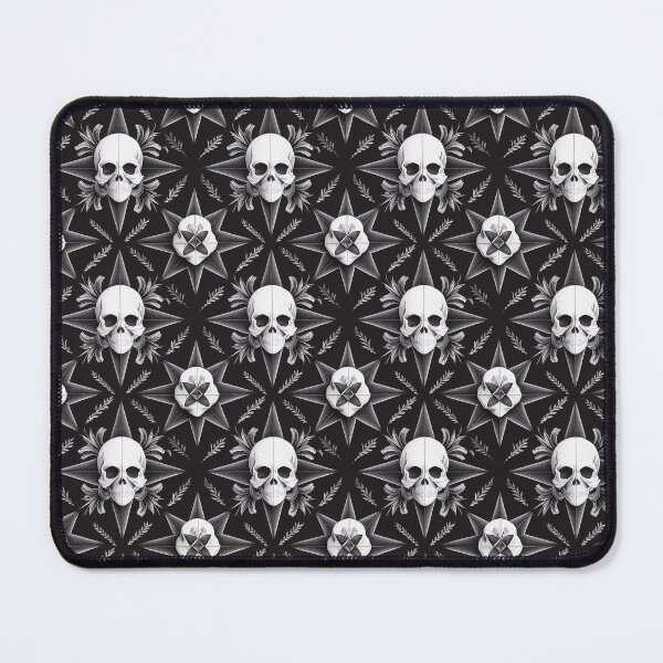 Artikelvorschau, Gothic Monochrome Skull Pattern entworfen und verkauft von Fine Prints.