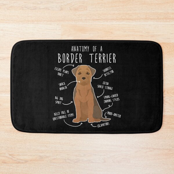 Item preview, Border Terrier Grizzle and Tan Dog Anatomy designed and sold by Clara Hollins.