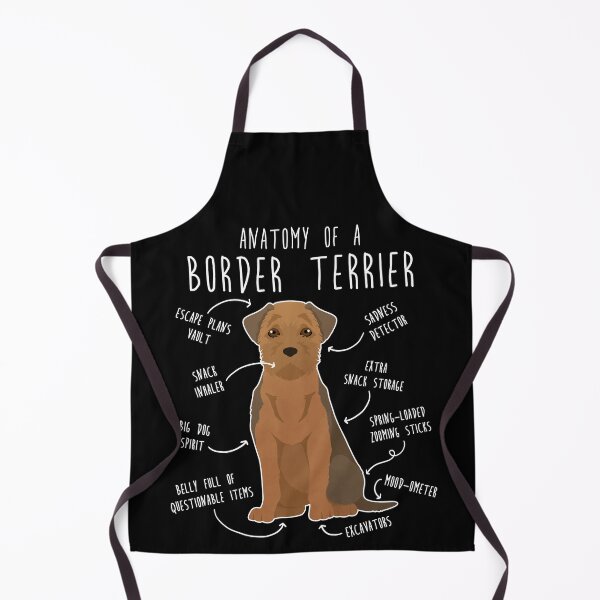 Item preview, Border Terrier Grizzle and Tan Dog Anatomy designed and sold by Clara Hollins.