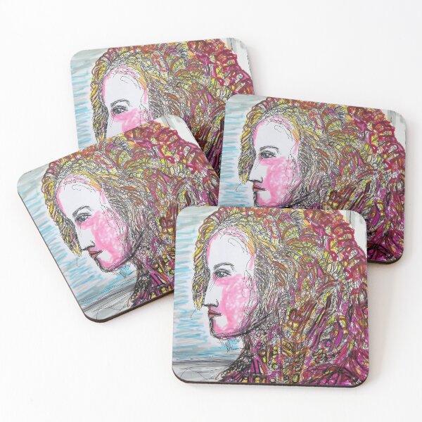 Item preview, Berlin, Portrait of a Young Woman, Based on Botticelli, 1485, ArtMatrix designed and sold by Mark Stansberry.