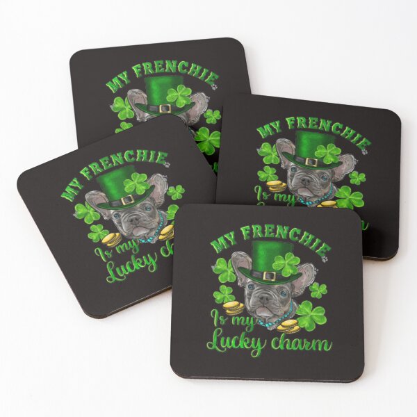 Item preview, My Funny bulldog dog is my lucky charme St patricks day designed and sold by khalifakhalifa.