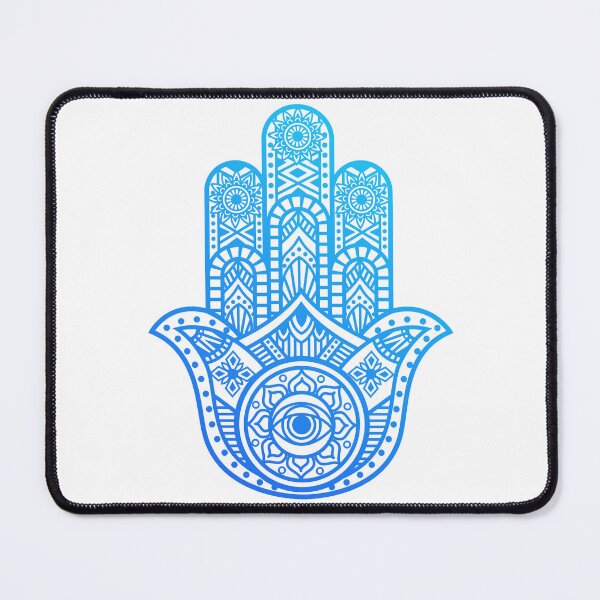 Item preview, Protection and good fortune: Hand of Fatima or Hamsa blue tones designed and sold by marco2r.