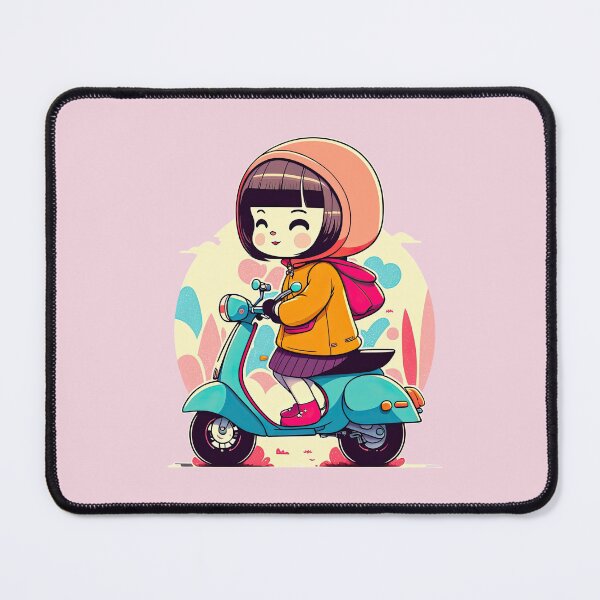 Item preview, Cute Retro Scooter Girl Scooter Ride Down Town designed and sold by ultra-cute.