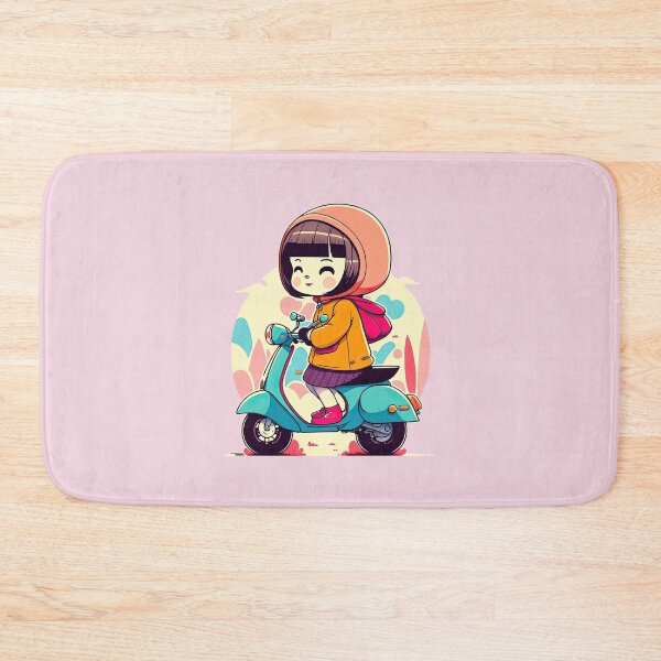 Artikelvorschau, Niedliche Retro-Roller-Mädchen-Roller-Fahrt in die Stadt entworfen und verkauft von ultra-cute.