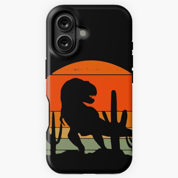 Vista previa del artículo con la obra «Tyrannosaurus Rex Retro Desierto de Sonora Atardecer», diseñado y vendido por AlwaysMelanie68.