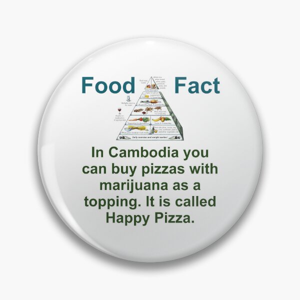 Item preview, In Camboida You Can Buy Pizzas - Food Fact designed and sold by CrankyOldDude.