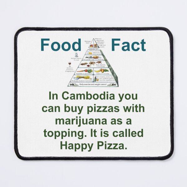 Item preview, In Camboida You Can Buy Pizzas - Food Fact designed and sold by CrankyOldDude.