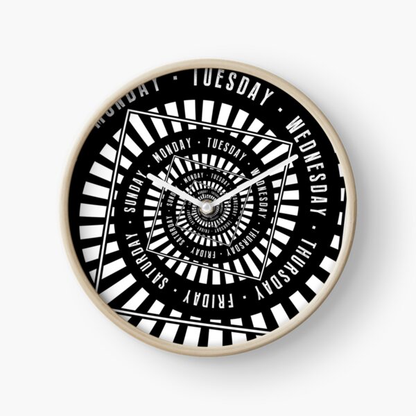 Days of The Week Clock