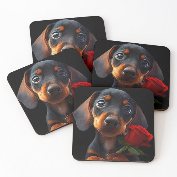 Item preview, Cute Rose Dachshund Paws designed and sold by GiftPantheon.