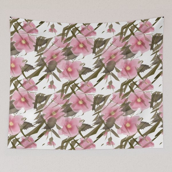 Item preview, Seamless pattern floral . Pink flowers. designed and sold by fuzzyfox.