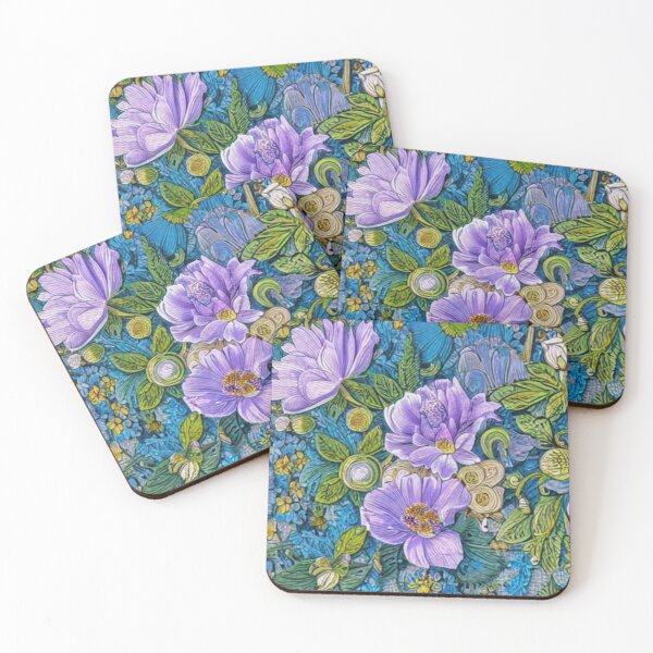 Item preview, Colourful Vintage Spring Blooms Flora, Beautiful Floral Garden designed and sold by Flowerartlovers.