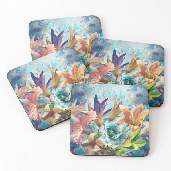 Item preview, Colourful Vintage Spring Blooms Flora, Beautiful Floral Garden designed and sold by Flowerartlovers.
