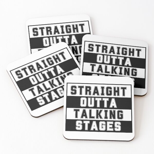 Item preview, Straight outta talking stages designed and sold by inspireartistry ⭐⭐⭐⭐⭐.