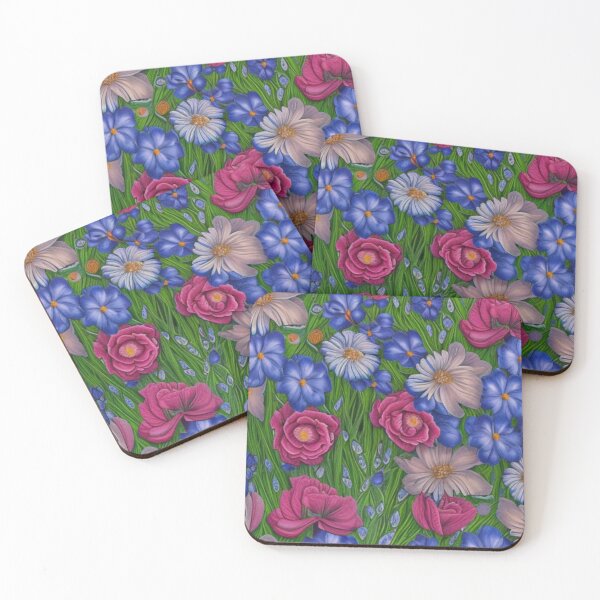 Item preview, Colourful Vintage Spring Blooms Flora, Beautiful Floral Garden designed and sold by Flowerartlovers.