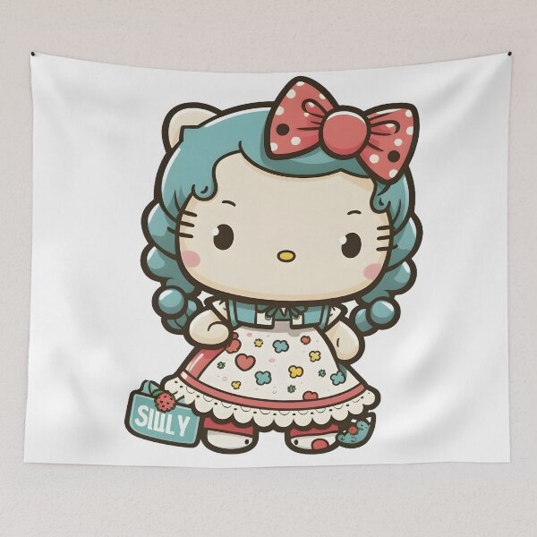 Item preview, A Cute Cartoon cat Design With a Pretty Bow on Her Head. designed and sold by STrongUP.