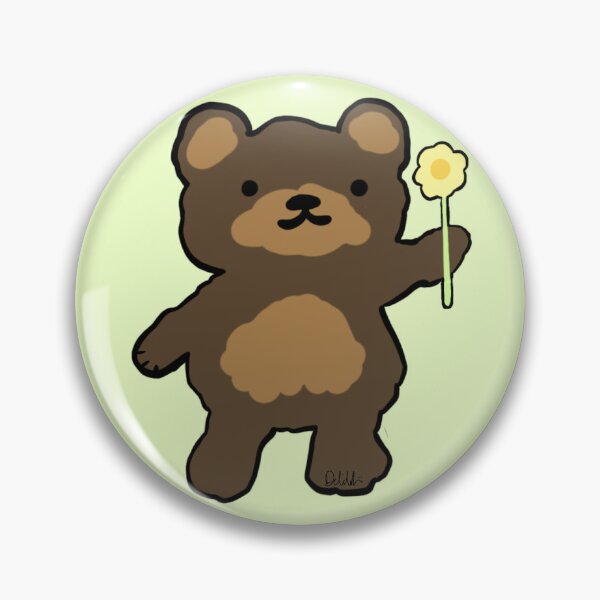Item preview, Teddy Bear holding a Flower designed and sold by delliesdoodles.