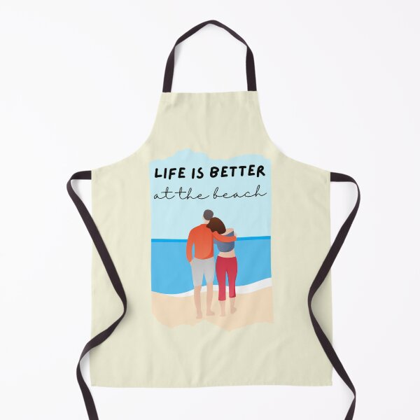 Item preview, Life is better at the beach seaside couple summer holidays designed and sold by S-and-W-4ever.