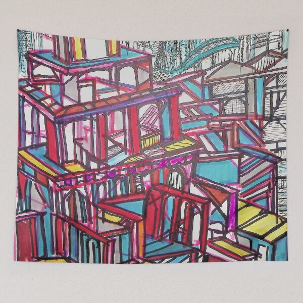 Item preview, The Building of a New America, ArchitectureMatrix 2023 designed and sold by Mark Stansberry.