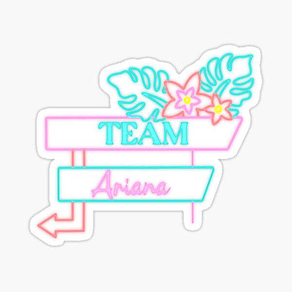 Ariana Grande with Pink Bow Sticker - Sticker Mania